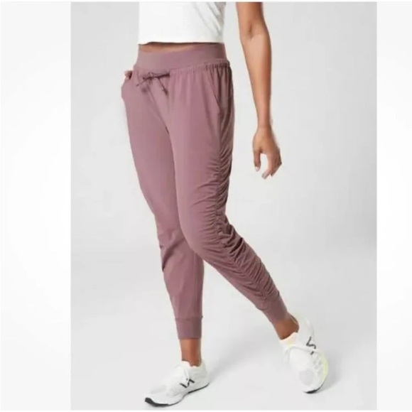 Athleta attitude pant athletic jogger purple 2 workout bottoms lightweight XS - Picture 1 of 12